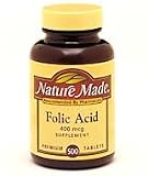 Folic Acid 400mcg 500 Tablets from Nature Made, Folic Acid Supplement