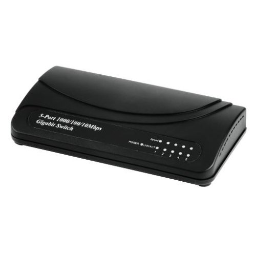 Heimkinosysteme: Hama 5-Port Gigabit Switch 1000 Mbps