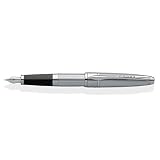 Cross Apogee Chrome Fountain Pen with 18 Karat Solid Gold Nib - Medium