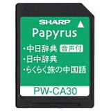 SHARP 中国語音声対応コンテンツカード PW-CA30
