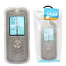 Motorola L7 Slvr (Smoke) Silicone Skin Case + 12V Rapid Car Charger - Retail Package ~ By PCMicroStore