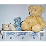 Silouette Blue - Clothes Pegs with Shelf