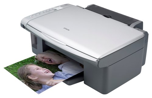 Drucker: Epson Stylus DX4850plus Multifunktionsger�t inklusive Fotopapier (50 Blatt)
