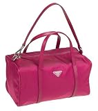 Prada Womens Nylon Satchel, Fuxia