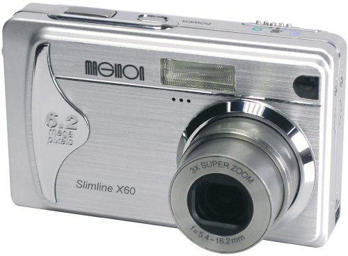 MP3 Player: Maginon Slimline X 60 Digitalkamera (6 Megapixel) schwarz