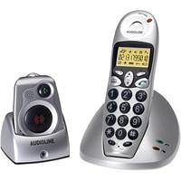 Elektronik Und Foto: Audioline DECT 8048 SOS Telefon schnurlos digital 30 Nummern LCD 11/150 Stunden platinum