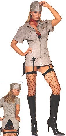 FREE SHIPPING - Sexy Military - Women\'s Sexy Military Costume Lingerie Outfit by 3WISHES.COM