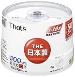 太陽誘電 That's DR-120WTY50BN DVD-Rビデオ用 16倍速 50枚スピンドルケース セラミックコート