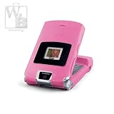 Kroo Motorola Razr V3 Cell Phone Accessory Skin Case, Hot Pink