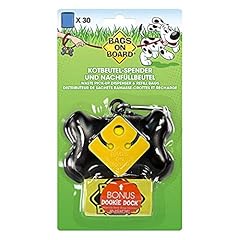 Bags on Board Bone Dispenser Black, 30 Biodegradable Refill Bags
