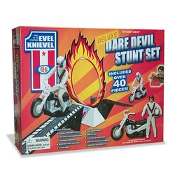 Evel Knievel Deluxe Dare Devil Stunt Set
