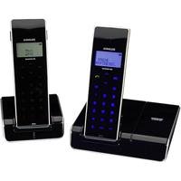 Elektronik Und Foto: Audioline SHADOW 502 Multilink-Kombiset SHADOW 500 schnurloses Telefon mit zus�tzlichem Mobilteil schwarz