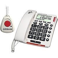 Elektronik Und Foto: Audioline TEL 50 SOS schnurgebundenes Telefon mit Alarmfunktion h�rger�tekompatibel