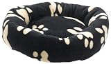 Doggy paws Printed Fleece pet bed - 18" x 18"