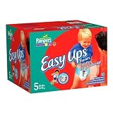 Pampers Easy Ups Absorbent Pants for Boys, Size 5, Value Pack, 80 Easy Ups