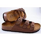 Betula Licensed by Birkenstock Cocoa Brown Nubuk 3 Strap Sandal