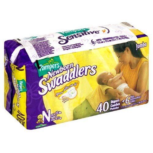 Pampers Swaddlers, Sesame Street - Size N (Up to 10 Pounds)