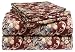 Pike Street Flannel Full Sheet Set, Floral Scroll