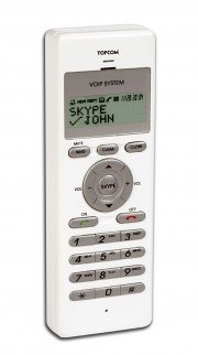 TV Ger&auml;te: Topcom Webtalker 211, Schnurgebundenes USB-VoIP-Telefon mit integriertem Display