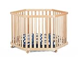 6-Sided Playpen-Blue (Bear Print)