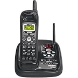 Remanufactured Uniden EXAI-7248 2.4 GHz Cordless Telephone with Digital Answering System (Black)