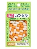 日本薬局方植物性カラーカプセル 1号 60個 オレンジ/ホワイト (医薬品)