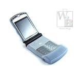 Kroo Motorola Razr V3 Cell Phone Accessory Skin Case, Blue