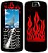 Red Fire - Motorola SLVR L7 Faceplates Cover - Hard Protective Case