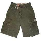 Union Bay Ripstop Cargo Short - 12" Inseam; Available in Sizes 29, 30, 31, 32, 33, 36 (Color: Surplus) New CLEARANCE Price!
