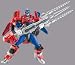 Power Rangers Space Patrol Delta - 12.5 cm Battlized Power Ranger - Blue Power Ranger & Huskie Armour