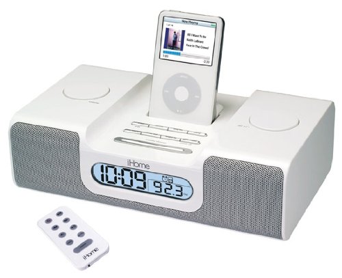 Festplatten: SDI iHome iH 5 Stereosystem inkl. Fernbedienung f�r iPod weiss