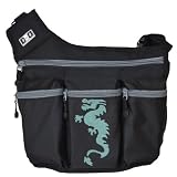 DIAPER DUDE Designer Diaper Black Bag BAG with Dragon