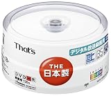 太陽誘電 That's DR-C12WPY30BA DVD-Rビデオ用 8倍速 30枚スピンドルケース プリンタブル 白
