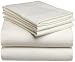Pinzon 100% Cotton Solid Flannel Queen Sheet Set, Ivory