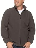 Woodlake Mens Full Zip Fleece Jacket with Open Bottom
