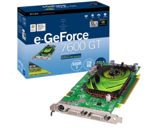 Drucker: EVGA NVidia GeForce 7600 GT 256MB DDR3 RAM Grafikkarte PCI-Express 16x, 2xDVI, HDTV, SLI