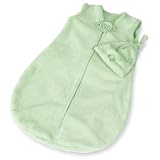Beddiebye Luxe Wearable Blanket And Sleep Cap In Sage Double Velboa