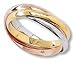 Designer Inspired Tri Color Trinity Band