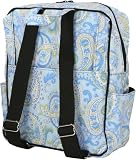 Madeline Messenger Backpack Blue Paisley