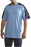 Russell Athletic Mens Big & Tall Dri Power Short Sleeve V-neck Tee with Contrast Shoulders