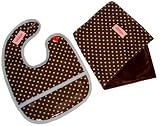 2 Red Hens Bib & Burp Cloth Set, Egg Drop Soup