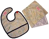 2 Red Hens Bib & Burp Cloth Set, Gypsy