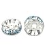Crystal Rondelle Beads-6mm Dec-Light Sapphire