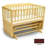Angel Line Convertible Gliding Cradle - Flat Slat Finish: Cherry