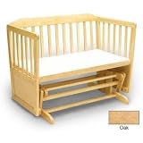 Angel Line Gliding Cradle/Loveseat (Round Spindle Version) Finish: Oak