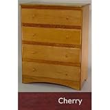Angel Line Four Drawer Chest Finish: Cherry