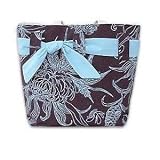 Hottie Tottie Blue Chrysanthemum Canvas Diaper Tote