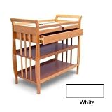 Angel Line Flat Slat Sleigh Changer w/Drawer Finish: White