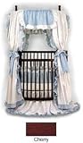 Round Crib with Mattress by Angel Line Finish: Cherry