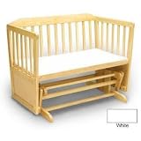 Angel Line Gliding Cradle/Loveseat (Round Spindle Version) Finish: White